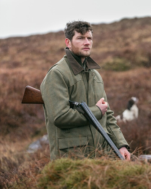 Hoggs of Fife Kinloch Technical Tweed Field Coat, men's waterproof and breathable tweed shooting jacket