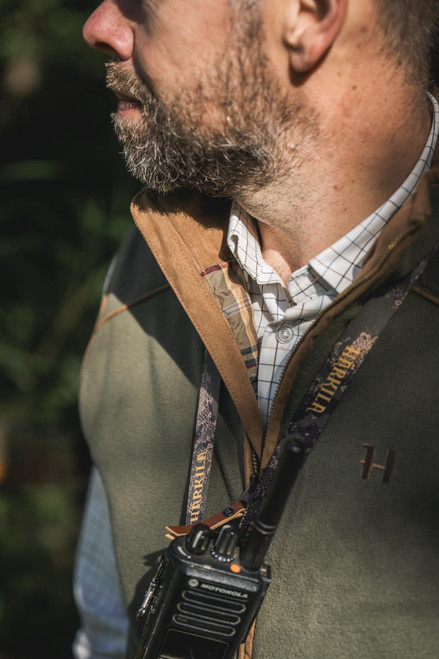 Harkila Sandhem 200 Waistcoat in Grape Leaf, men's country fleece gilet