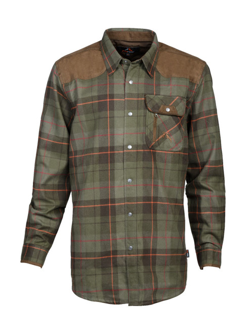 Pro Hunt Brecy Windbreaker Shirt, men's country check shirt with a windproof lining