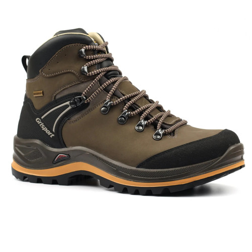 Grisport Summit Wide Fit Hiking Boots, men's waterproof leather walking boots in brown