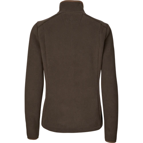 Harkila Ladies Sandhem Sherpa Fleece Jacket in Demitasse Brown, women's country fleece jacket