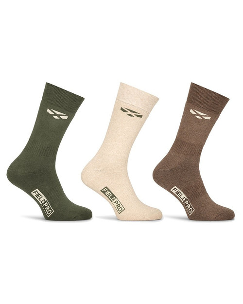 Hoggs Of Fife Field Pro Country Sock Olive/Oatmeal/Brown One Size (7-12)Shooting
