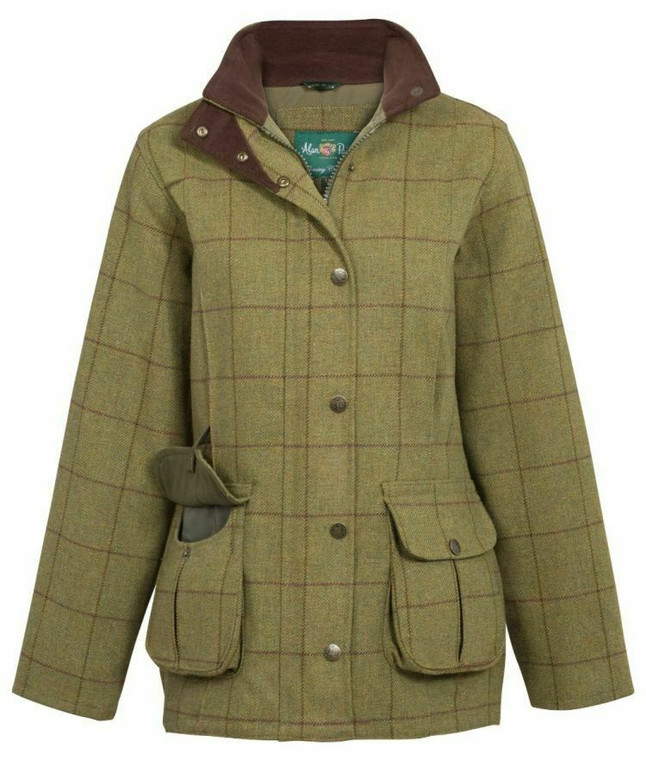 Alan Paine Ladies Rutland Tweed Jacket Lichen lakelandcountry