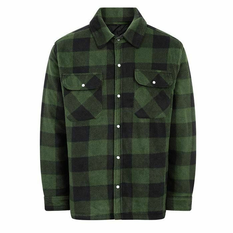 Champion Kinross Fleece Lumberjack Shirt Green - lakelandcountry