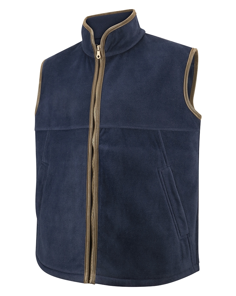 Hoggs of Fife Stenton Technical Fleece Gilet Midnight Navy