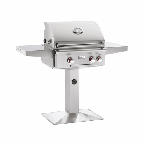 American Outdoor Grill T-Series 24-Inch 2-Burner Grill On Pedestal With Rotisserie
