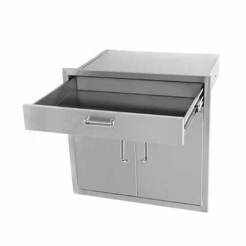 PCM 260 Series BBQ Unit - 32 Inch Double Access Door with 4 Inch Single Drawer