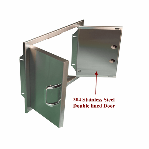 PCM 260 Series BBQ Door - 32 Inch Double Access Door