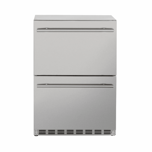 Summerset 24" 5.3c Deluxe Outdoor Rated 2-Drawer Refrigerator