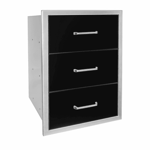 Wildfire Triple Drawer 19" X 26" 304 Black SS