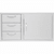 Blaze 39 Inch Access Door and Triple Drawer Combo BLZ-DDC-39-R