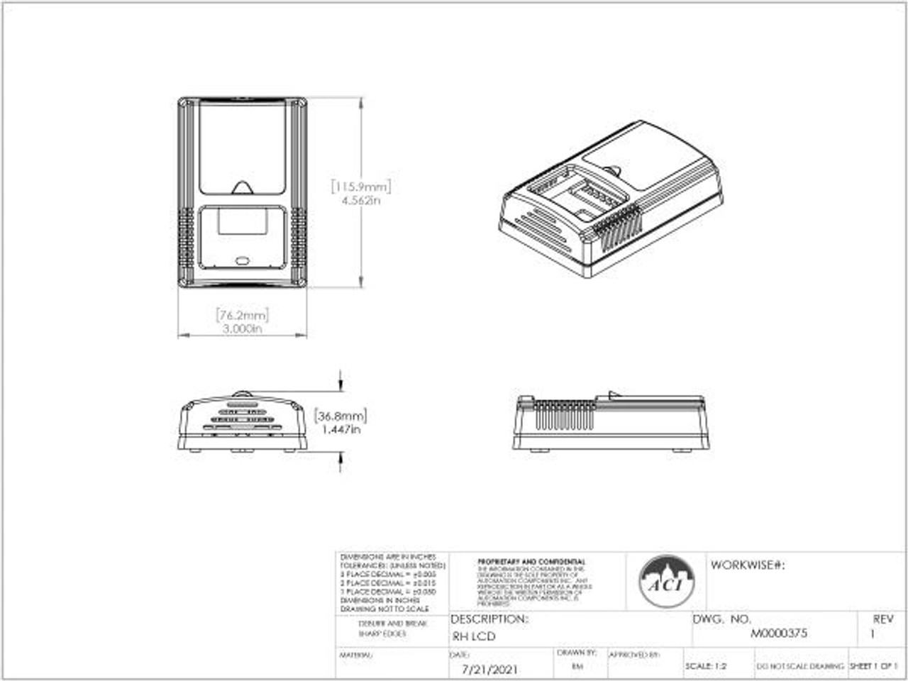 ACI A/RH3-R, Room Humidity