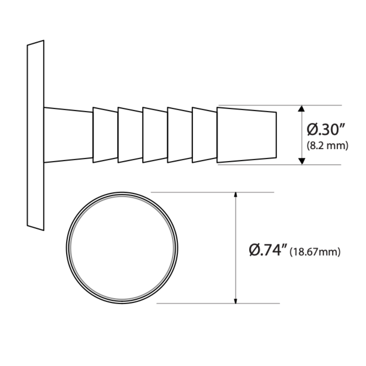 ACI A/CP-PBS | Plastic Button Temperature Sensor | ZOT Supply