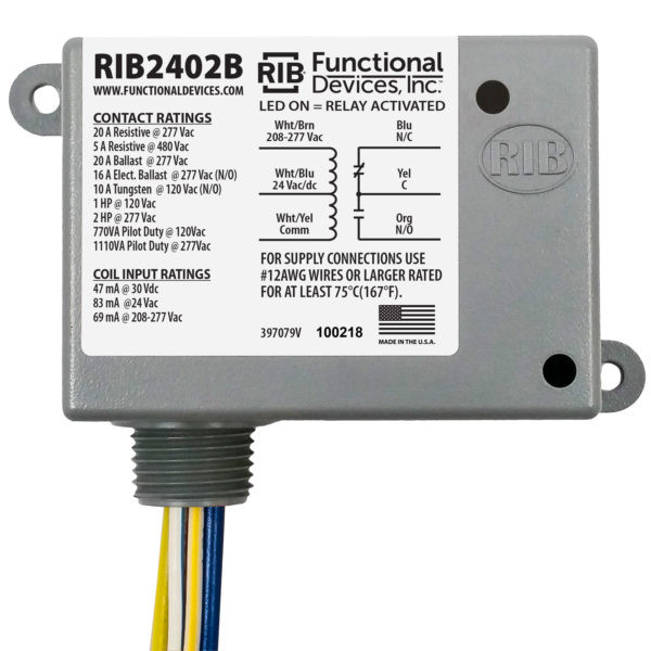 Functional Devices RIB2402B | Power Relay | ZOT Supply