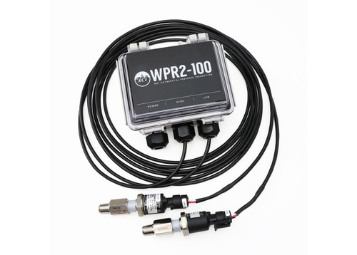 ACI A/WPR2-30-10 : Remote Wet Differential Pressure Transmitter,Uni/Bi-Directional: 0-30, 0-15, 0-7.5 and 0-3 psid, 10' Cable Harness, Selectable Outputs: 0-5 VDC, 0-10 VDC, 4-20mA, No LCD, 5-Year Warranty, Made in USA