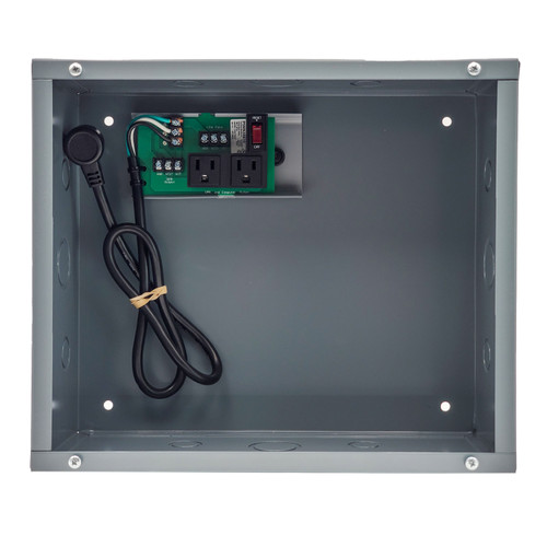 Functional Devices PSH2RB10 : UPS Power Control Center 2.75" Track Mount in 12" x 14" x 6" Metal Enclosure