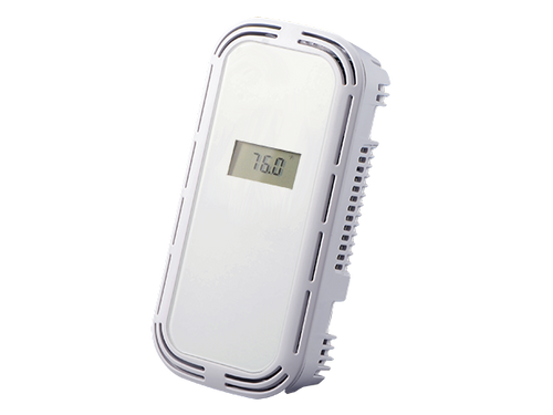 Senva CT1R-C3D : Recessed CO2/Temperature Sensor, 100 Ohm Platinum RTD, Selectable Outputs: 4-20 mA, 0-5 VDC, or 0-10 VDC, Setpoint Relay, LCD Display, 7-Year Limited Warranty