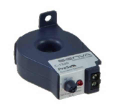 Senva C-1320 : Solid-Core Adjustable Trip Point Current Switch, Amperage Range: 0.75 to 50A, Normally Open 1.0 A @ 30 VAC/DC, Trip LED, Made in USA, 5-Year Warranty