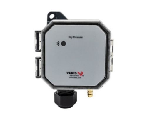Veris PX3PXX02 : Differential Pressure/Air Velocity Transducer, Switch Selectable Bidirectional: -1.0" to 10" WC, Selectable Outputs: 4-20mA, 0-5 VDC, or 0-10 VDC Panel Mount, No Display, Bluetooth Technology