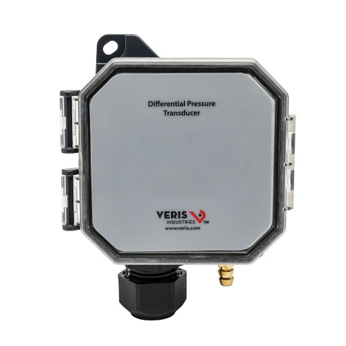 Veris PX3PXX02S : Differential Pressure/Air Velocity Transducer, Switch Selectable Bidirectional: -1.0" to 10" WC, Selectable Outputs: 4-20mA, 0-5 VDC, or 0-10 VDC Panel Mount, No Display, Standard - No Wireless Technology