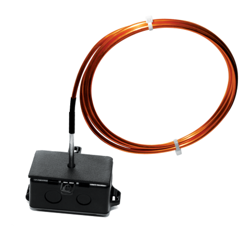 ACI A/1K-2W-A-24'-PB : Bendable Copper Averaging Temperature Sensor, 1K Platinum RTD (Two Wires), 24' Probe, Plastic Box Enclosure