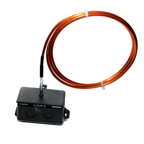 ACI A/1K-3W-A-8'-PB : Bendable Copper Averaging Temperature Sensor, 1K Platinum RTD (Three Wires), 8' Probe, Plastic Box Enclosure