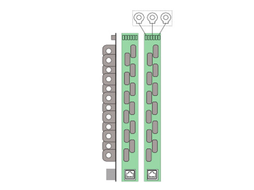 Senva CTS223B : Solid Core CT Strip Monitoring System for Installations on New Panelboards, Enhanced 18mm CT Center, 1 Strip of Qty: 23 100A CT's and + 3 Auxiliary CT terminals per strip for main input CTs; Includes Presence Of Voltage Detection