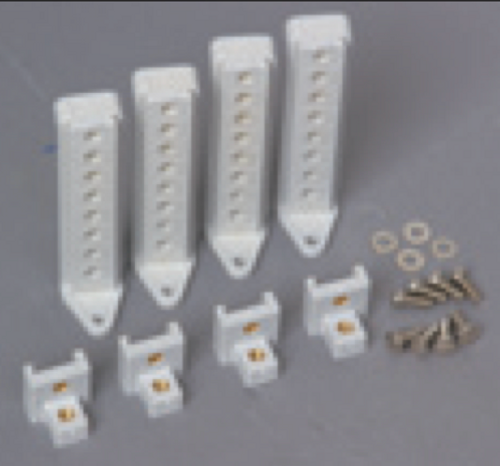 Stahlin DS4SPKA : Diamond Shield Series, Swing Panel Accessory Kit, Includes (2) Adjustable Bracket, (2) Stationary Bracket, (2) Clip, (4) Post, (10) Screw, (4) Washer