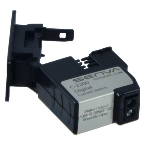 Senva C-2200 : Mini Split-Core Fixed Trip Point Current Switch, Amperage Range: 0.5-50A, Normally Open 1.0A @ 30VAC/DC, 7-Year Warranty, Made in USA