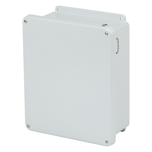 Stahlin J1210W : Fiberglass Enclosure, J Series, Inside Diameter : 11.79 x 9.80 x 4.94, Opaque Lift-Off Cover, 4 Cover Screws, NEMA Ratings (UL508A, UL50 & UL50E): 1, 3R, 4X, 6P