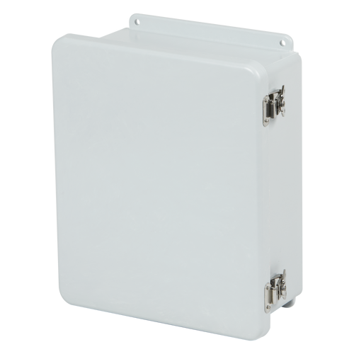 Stahlin J1816HLL : Fiberglass Enclosure, J Series, Inside Diameter : 17.69 x 15.69 x 8.45, Hinged Opaque Cover, 2 Lockable Link Latches, NEMA Ratings (UL508A, UL50 & UL50E): 1, 3R, 4X, 6P