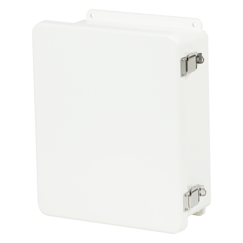 Stahlin WH-J1412HW : Fiberglass Enclosure, J Series with White ColorGuard, Inside Diameter : 13.53 x 11.55 x 5.94, Hinged Opaque Cover, 2 Cover Screws, NEMA Ratings (UL508A, UL50 & UL50E): 1, 3R, 4X, 6P