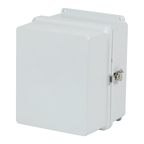 Stahlin J161412SSH : Fiberglass Enclosure, Fatboy Series, Inside Diameter : 15.63 x 13.60 x 11.81, Hinged Flush Bonded Window Cover, Pdlock Latches, NEMA Ratings (UL508A, UL50 & UL50E): 1, 3R, 4X, 6P, 12