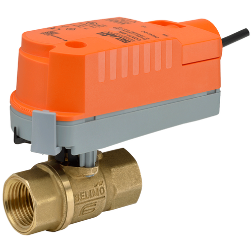 Belimo Z2050Q-F+CQKX24-S : 2-Way 1/2" ZoneTight Zone Valve Cv Rating 1.4 (2.8 GPM @ _ 4 psi), Electronic Fail-Safe Actuator, 24VAC/DC, On/Off Control Signal, (1) SPST 3A @250V Aux Switch (Customizable Product)