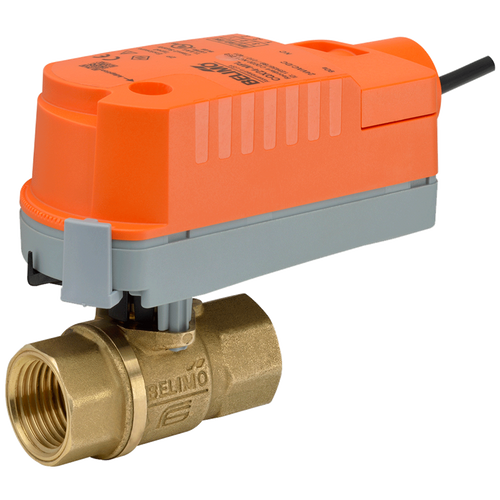 Belimo Z2050Q-J+CQKCB24-SR-RR : 2-Way 1/2" ZoneTight Zone Valve Cv Rating 5.9 (11.8 GPM @ _ 4 psi), Electronic Fail-Safe Actuator, 24VAC/DC, On/Off Control Signal, 35 Sec Run Time, Normally Closed/Fail Closed