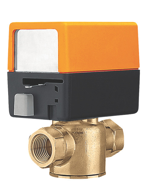 Belimo ZONE215N-35+ZONE230NC : 2-Way 1/2" NPT Zone Valve, Cv 3.5, 30 psi Close-Off, Spring Return Actuator, 230VAC, On/Off, Normally Closed, 2-Year Warranty