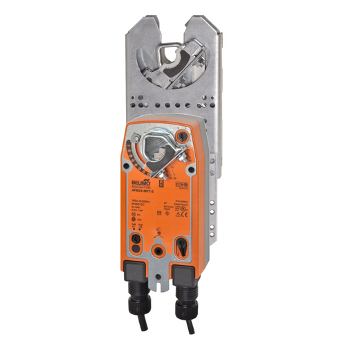 Belimo ZG-JSLA+AFX24-MFT-S : Jackshaft Retrofit Linkage with Belimo Rotary Actuators + Configurable Fail-Safe Damper Actuator, 24VACDC, Programmable (2-10VDC Default) Control Signal, (2) SPDT 3A @250V Aux Switch, 5-Year WarrantyDamper Actuator, 180Êin-lb [20ÊNm], Spring return, AC/DCÊ24ÊV, 2...10ÊV, 2 x SPDT, MFT/programmable