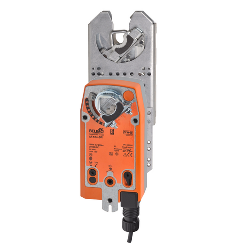 Belimo ZG-JSLA+AFX24-SR : Jackshaft Retrofit Linkage with Belimo Rotary Actuators + Fail-Safe Damper Actuator, 24VAC/DC, Modulating 2-10VDC Control Signal, 5-Year Warranty
