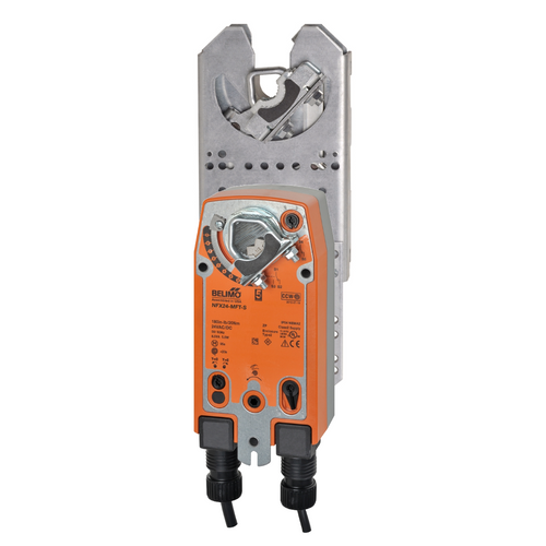 Belimo ZG-JSLA+NFX24-MFT-S : Jackshaft Retrofit Linkage with Belimo Rotary Actuators + Fail-Safe Damper Actuator, 90 in-lb Torque, 24VAC/DC, Programmable (2-10VDC Default) Control Signal, (2) SPDT 3A @250V Aux Switch, 5-Year Warranty