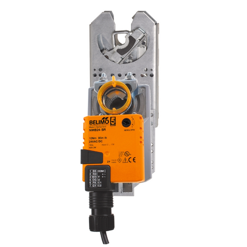 Belimo ZG-JSLA+NMX24-SR : Jackshaft Retrofit Linkage with Belimo Rotary Actuators + Non Fail-Safe Damper Actuator, 90 in-lb Torque, 24VAC/DC, Modulating 2-10VDC Control Signal, 5-Year Warranty