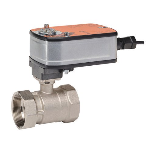 Belimo B209+LF24-S US : 2-Way 1/2" Characterized Control Valve (CCV), Cv Rating 0.8, (1.6 GPM @ Δ 4 psi), Stainless Steel Trim + Fail-Safe Valve Actuator, 24VAC/DC, On/Off Control Signal, (1)SPDT 3A @250V Aux Switch, 5-Year Warranty