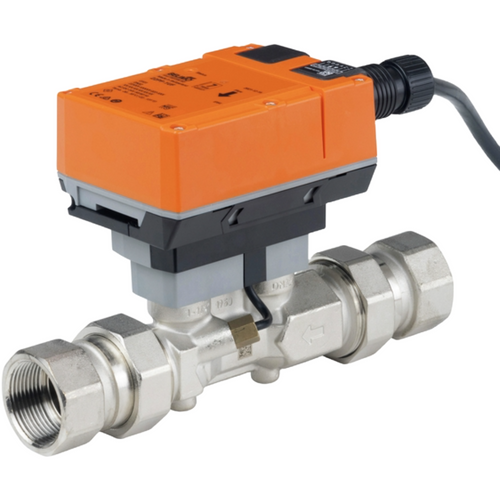 Belimo 22PF-5UF : Ultrasonic Flow Sensor 1-1/4" Pipe Size, Flow 0.31 to 31.7 GPM, 360psi Body Pressure Rating, Selectable (0-10 or 2-10VDC) Output, BACnet/Modbus/MP-Bus/NFC Communication, NEMA 2 Enclosure