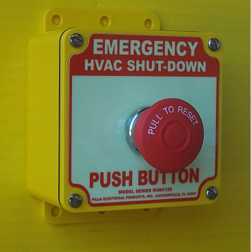 Pilla HVAC120 : Emergency HVAC Shut Down Push Button Operator Station