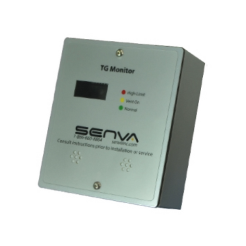 Senva TGM-BCP-A : Metal Wall Mount Dual Combustible Gas Sensor/Controller, Carbon Monoxide (CO) and Propane(CH4), BACnet MS/TP or Modbus RTU Output, LCD Display, 7-Year Warranty