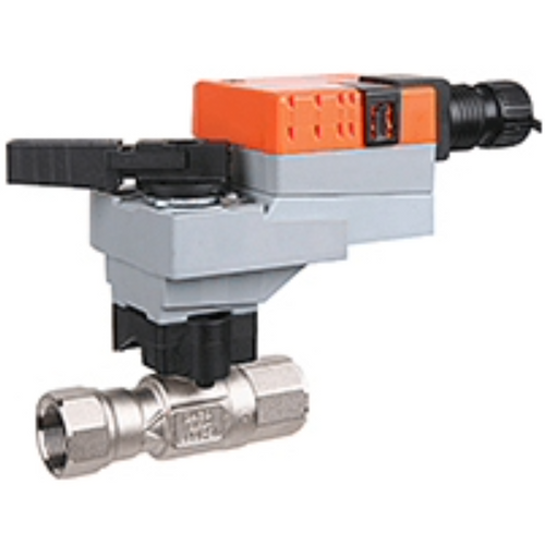 Belimo B215HT029+LRB24-3 : 2-Way 1/2" High Temp Water/Steam Characterized Control Valve (HTCCV), Cv Rating 0.29, (0.58 GPM @ Δ psi) + Non-Spring Valve Actuator, 24VAC/DC, On/Off, Floating Point Control Signal