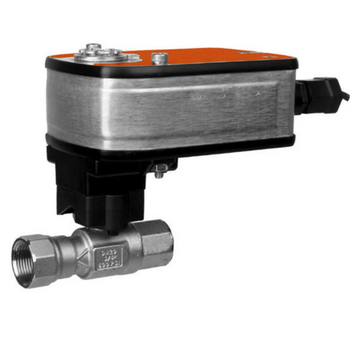 Belimo B220HT186+LF24-MFT US : 2-Way 3/4" High Temp Water/Steam Characterized Control Valve (HTCCV), Cv Rating 1.86, (3.72 GPM @ Δ 4 psi) + Fail-Safe Valve Actuator, 24VAC/DC, Programmable Control Signal (2-10VDC Default)