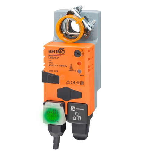 Belimo LMB24-IP : Non Fail-Safe Damper Actuator, 35 in-lb Torque, Communicating BACnet IP/Modbus/Cloud Control Type, 5-Year Warranty (Configurable)