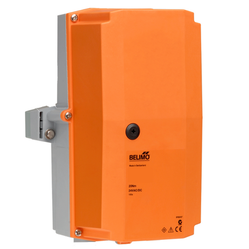 Belimo AMX24-MFT N4 : Non Fail-Safe Damper Actuator, 180 in-lb Torque, 24VAC/DC, Programmable (2-10VDC Default) Control Signal, NEMA 4X Enclosure, 5-Year Warranty (Configurable)