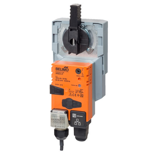 Belimo AKRB24-IP : Fail-Safe Valve Actuator, 24VAC/DC, Communicating BACnet IP/Modbus/Cloud Control Type, 5-Year Warranty (Configurable)