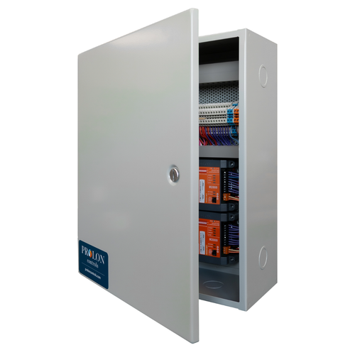Prolon PL-PN2-4M-4N : Pre-Wired Two Controller Panel with C1050 Zoning Rooftop Controller and C1050 Single-Zone Rooftop Controller, Isolation Relays, NEMA 1 Enclosure, UL Listed